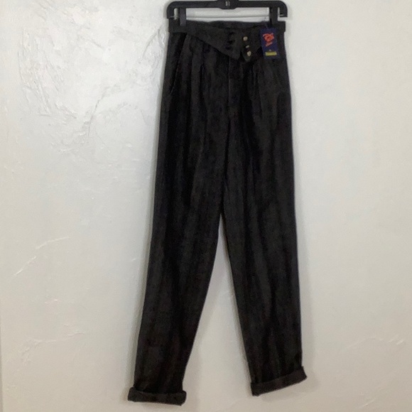 VGT Panhandle Slim fold over waist rib cage high waisted black jeans SZ 9/10 NWT - Picture 2 of 16